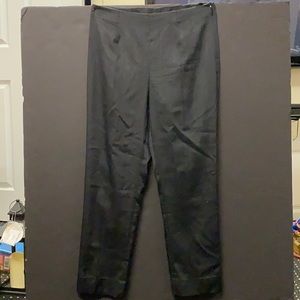 Chico’s silk pants with side zipper.